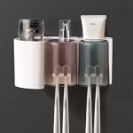 Magic Sticker Series Self Adhesive Wall Mounted Toothbrush Holders for Bathroom