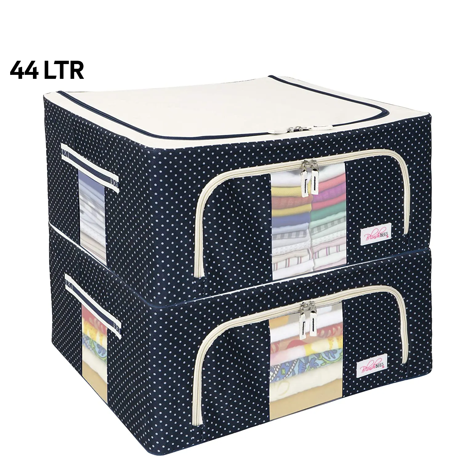 BlushBees Saree boxes-Storage Boxes for Clothes, Saree Cover - 44L, Medium Size