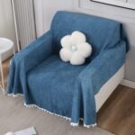Premium 100% Chenille Full Sofa Slipcover – Blue, Soft & Thick Couch Protector, Machine Washable, Pet Friendly, Elegant Sofa Cover Premium 100% Chenille Full Sofa Slipcover – Blue, Soft & Thick Couch Protector, Machine Washable, Pet Friendly, Elegant Sofa Cover